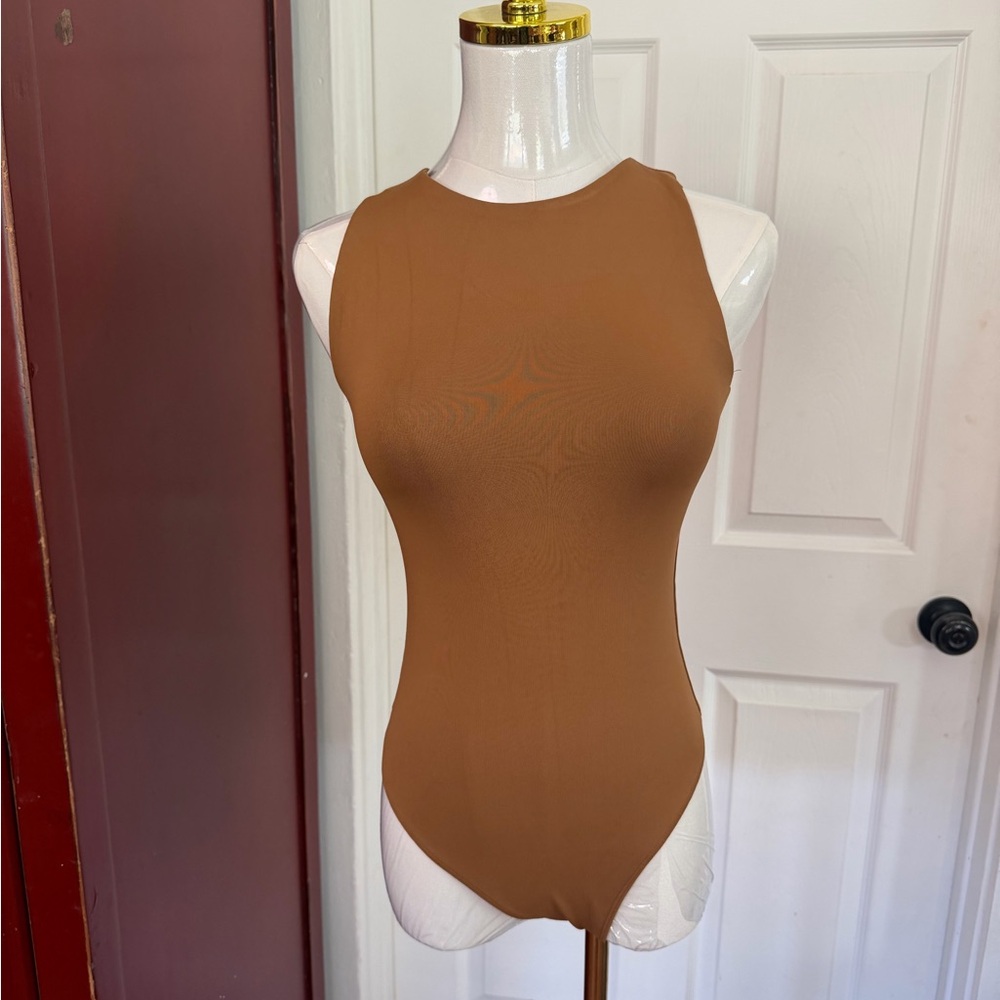 House of Harlow 1960 Brown Bodysuit